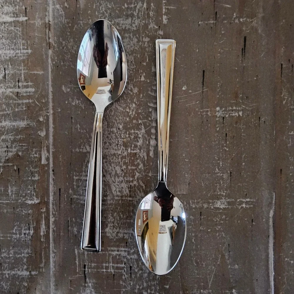 Gorham Marabella Large Spoons Set of 4 Stainless Steel 18/8 Flatware MCM